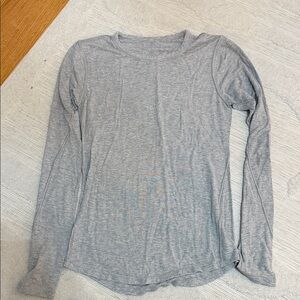 Gray Long Sleeve top